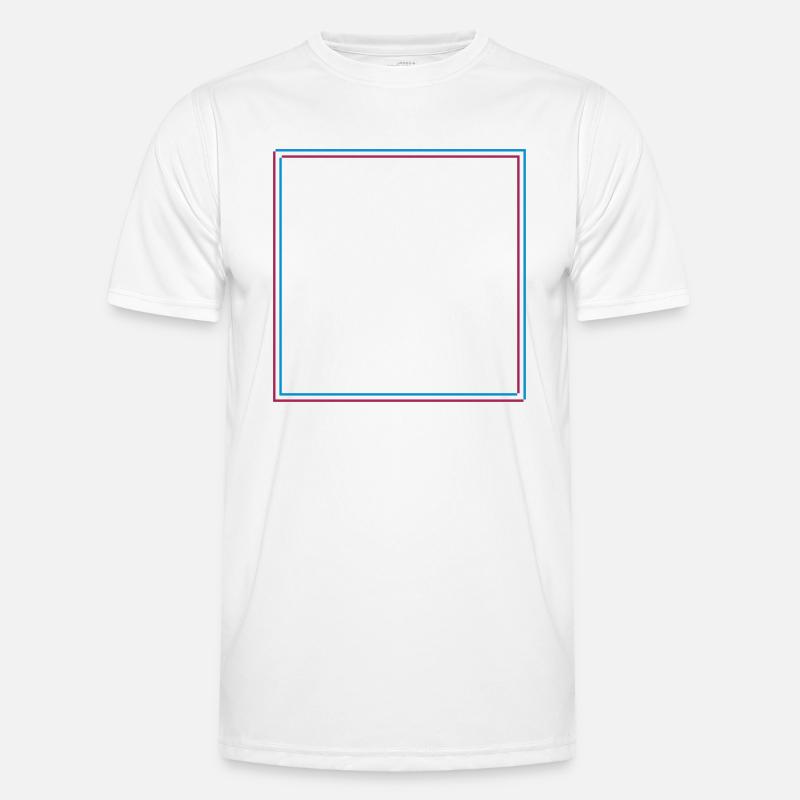 Rectangle carré 3D T-shirt sport Homme