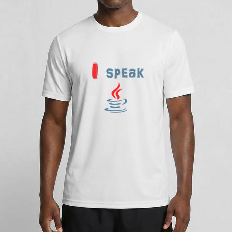 I Speak Java - Ich Spreche Java Männer Funktions-T-Shirt