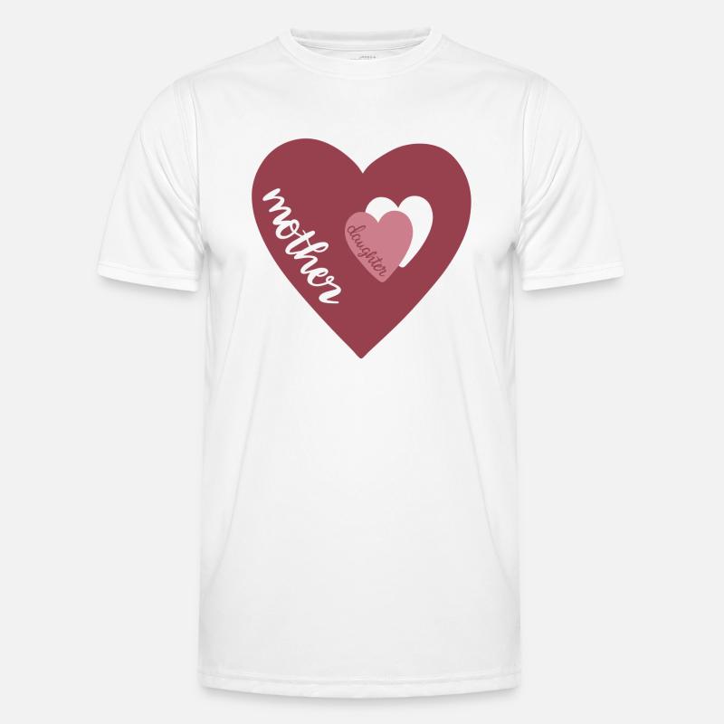 Mutter Tochter Liebe Männer Funktions-T-Shirt