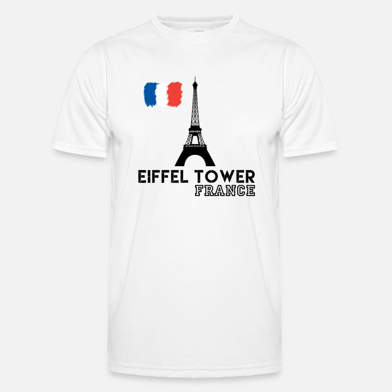 Eiffelturm, Eiffelturm Paris, Eiffelturm - Männer Funktions-T-Shirt - Weiß