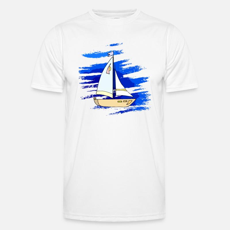 Segelboot Männer Funktions-T-Shirt