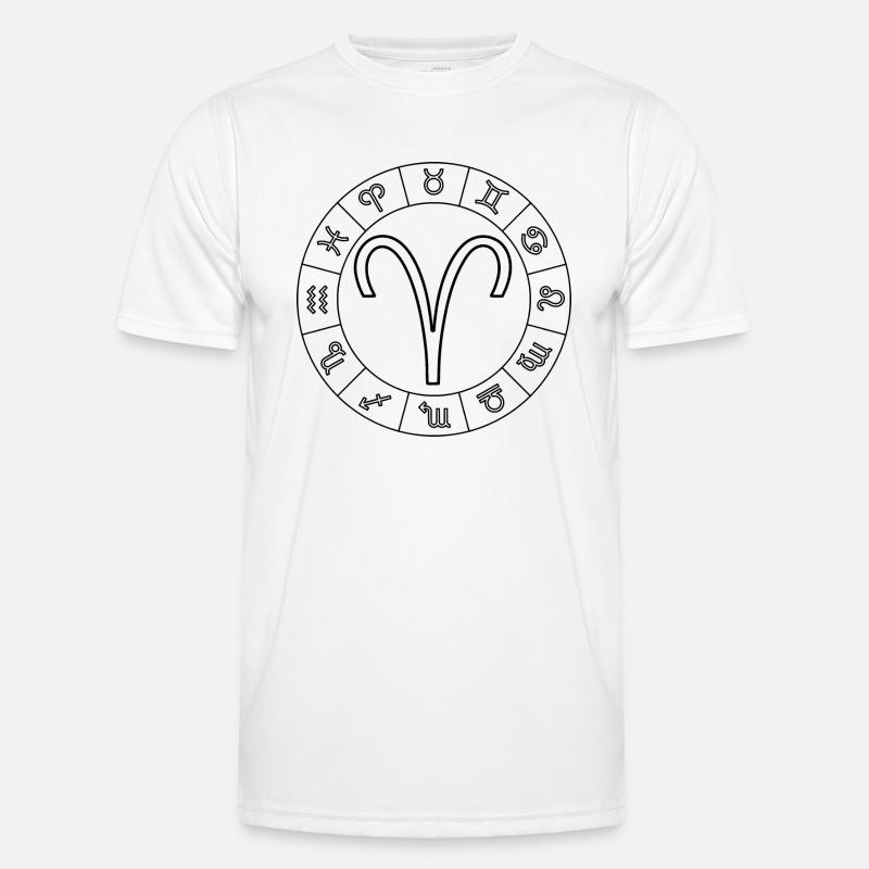 Sternzeichen Widder Aries Männer Funktions-T-Shirt