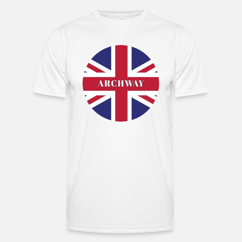 Torbogen - Männer Funktions-T-Shirt - Weiß