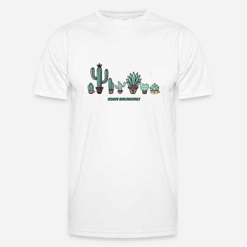 Kaktus-Sammlung. Männer Funktions-T-Shirt