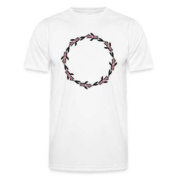 Comté de Koi Fish Nishikigoi - T-shirt sport Homme - blanc - Devant - AI Model Male 178 dark (178cm)