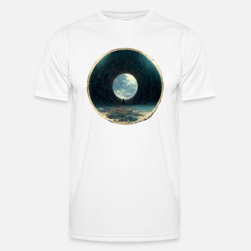 A circle in a circle - Men's Functional T-Shirt - white
