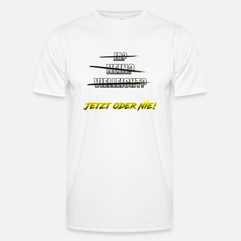 Jetzt oder Nie! - Männer Funktions-T-Shirt - Weiß