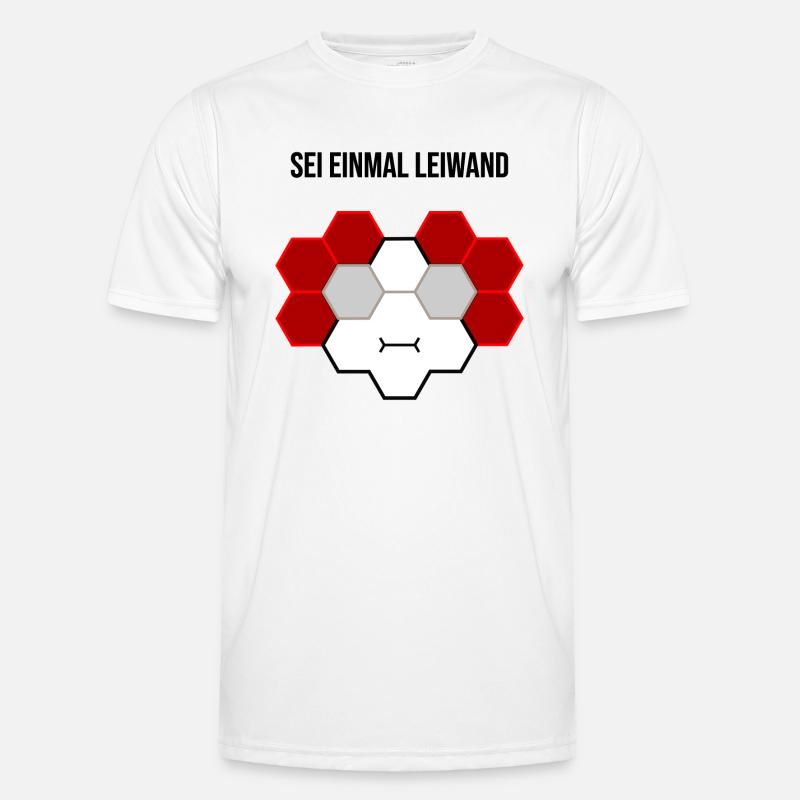 Sei einmal leiwand - Männer Funktions-T-Shirt - Weiß