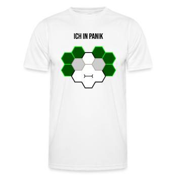 Ich in Panik - Männer Funktions-T-Shirt - Weiß - Vorne - AI Model Male 178 dark (178cm)