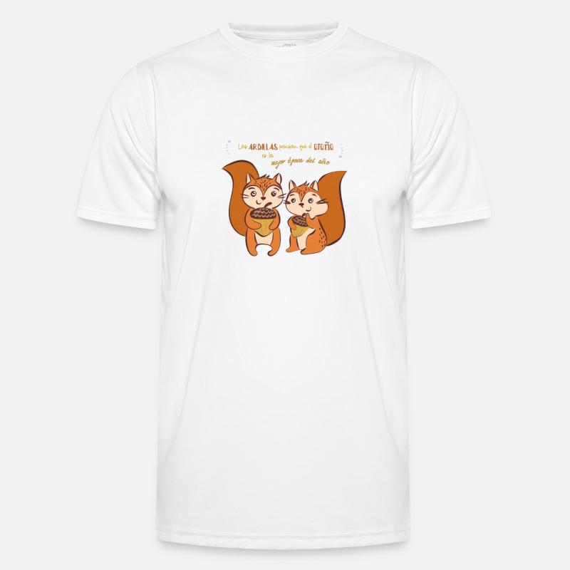 Eichhörnchen denken... Männer Funktions-T-Shirt