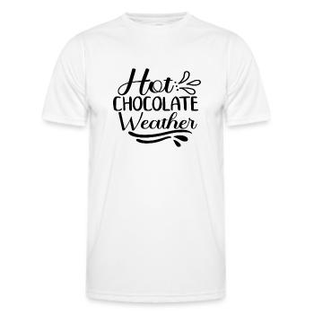 Hot Chocolate Weather - Männer Funktions-T-Shirt - Weiß - Vorne - AI Model Male 178 dark (178cm)