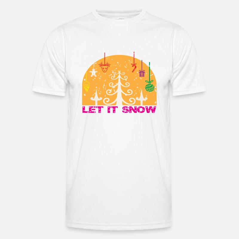 Let it Snow Männer Funktions-T-Shirt