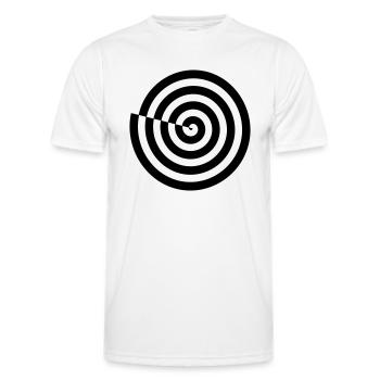 Spirale - Männer Funktions-T-Shirt - Weiß - Vorne - AI Model Male 178 dark (178cm)