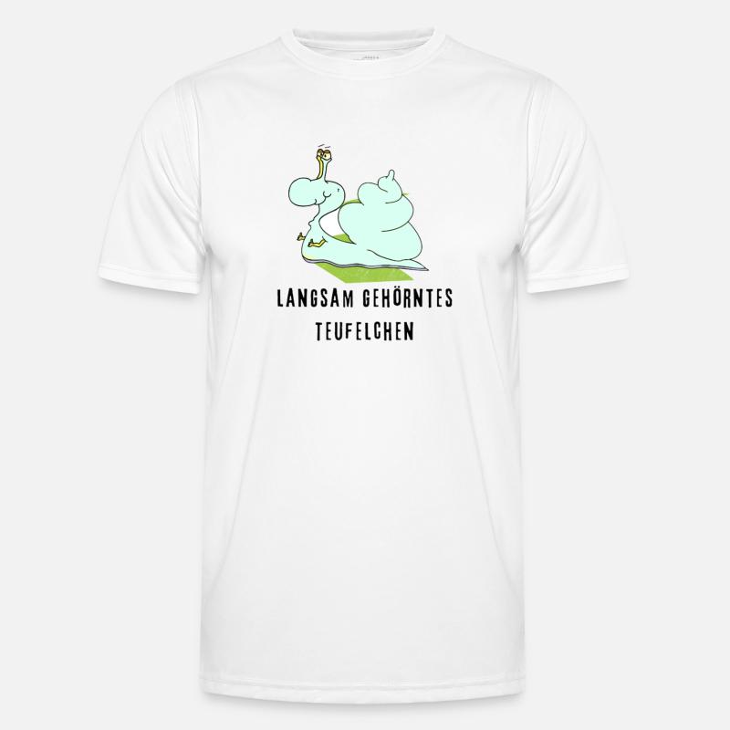 langsam gehörntes Teufelchen Männer Funktions-T-Shirt