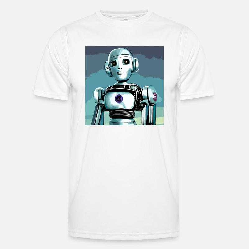 Roboter, Android, Cyborg, Science Fiction Männer Funktions-T-Shirt
