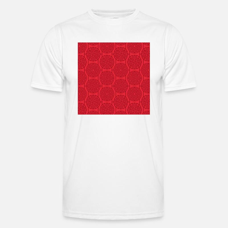 Chinese pattern - Men's Functional T-Shirt - white
