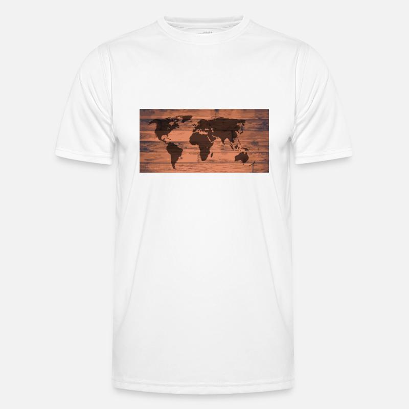 Marque World Map T-shirt sport Homme