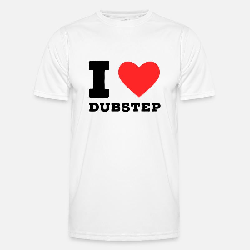 Ich liebe Dubstep Männer Funktions-T-Shirt