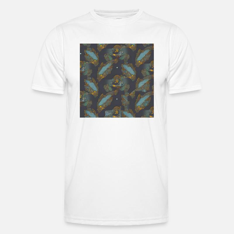 Fish abstract pattern Men's Functional T-Shirt