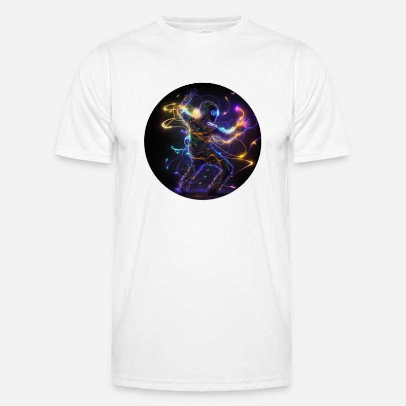 Dance Halluzination Techno Männer Funktions-T-Shirt