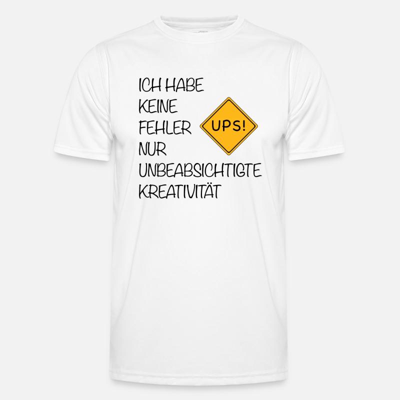 Keine Fehler Männer Funktions-T-Shirt