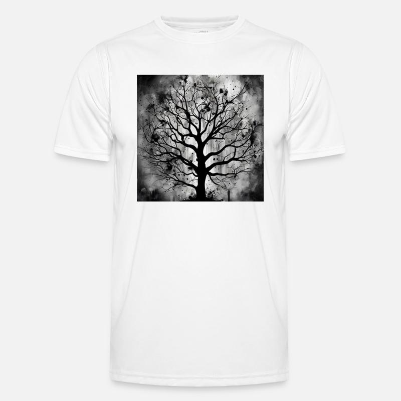 Tree ink black Men's Functional T-Shirt