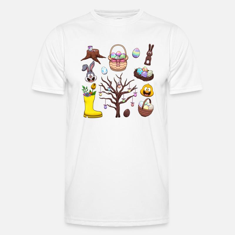 Easter Elements - Men's Functional T-Shirt - white