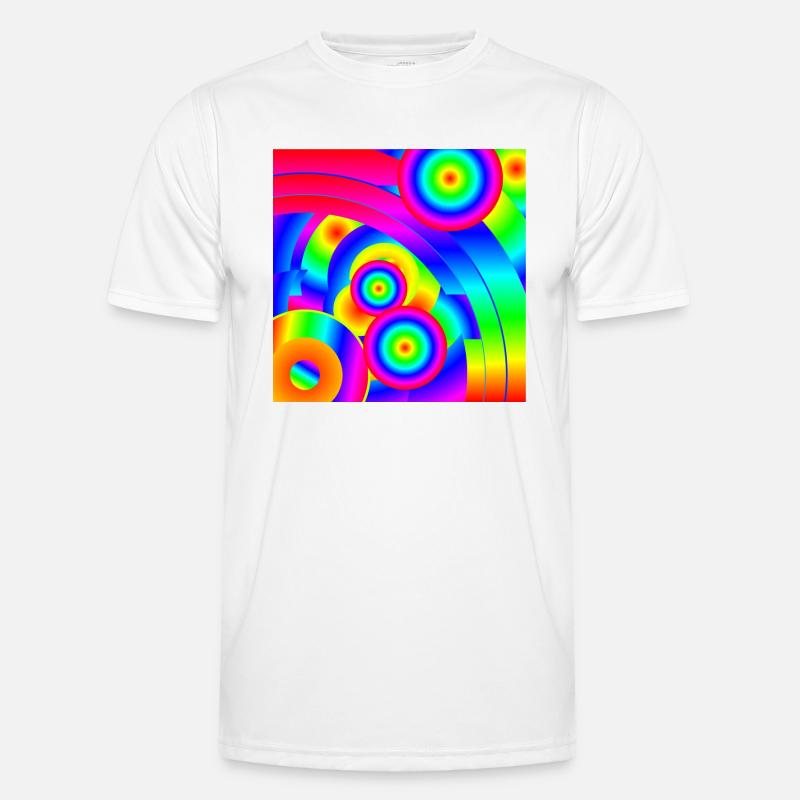 Abstrakter Komet Männer Funktions-T-Shirt