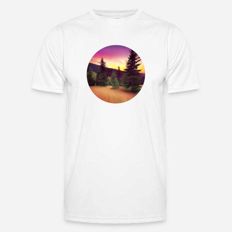 Trees in plain and mountain Men's Functional T-Shirt