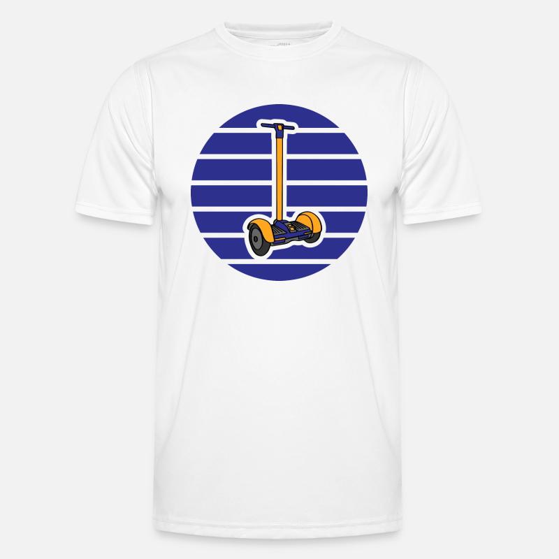 E-Scooter Roller Scooter - Men's Functional T-Shirt - white
