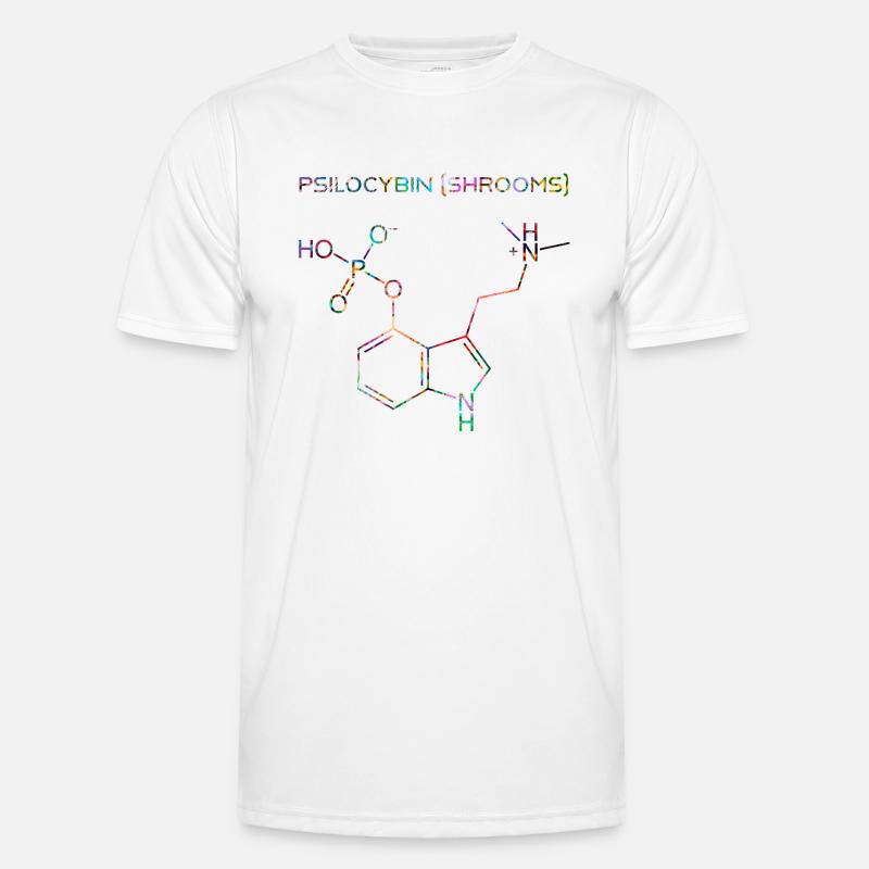 Psilocybin molecule Men's Functional T-Shirt