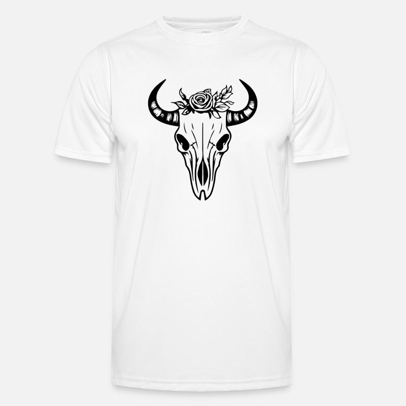 Crâne de vache Boho T-shirt sport Homme