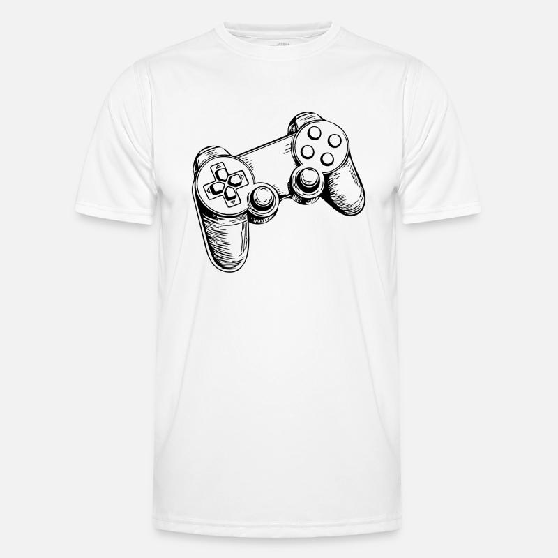 Controller Gaming Videospiele Gamepad - Männer Funktions-T-Shirt - Weiß