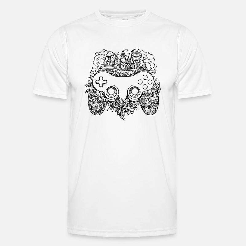 Controller Gaming Videospiele Gamepad Männer Funktions-T-Shirt