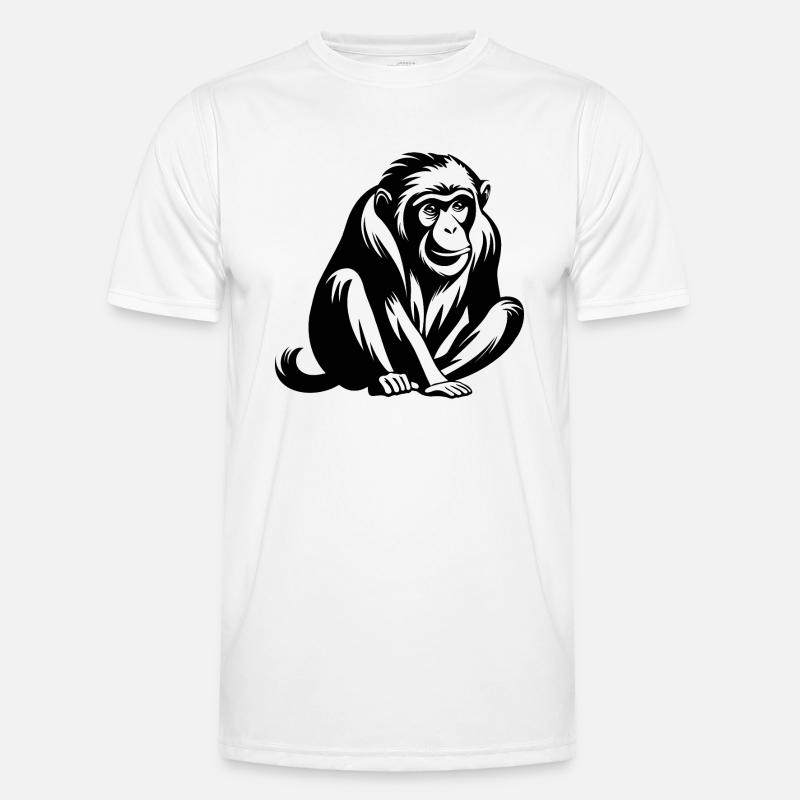 Monkey Monkey Monkey Face Jungle - Men's Functional T-Shirt - white