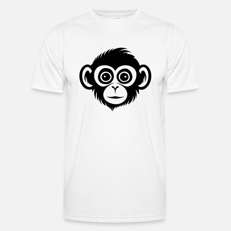 Monkey Monkey Monkey Face Jungle - Men's Functional T-Shirt - white