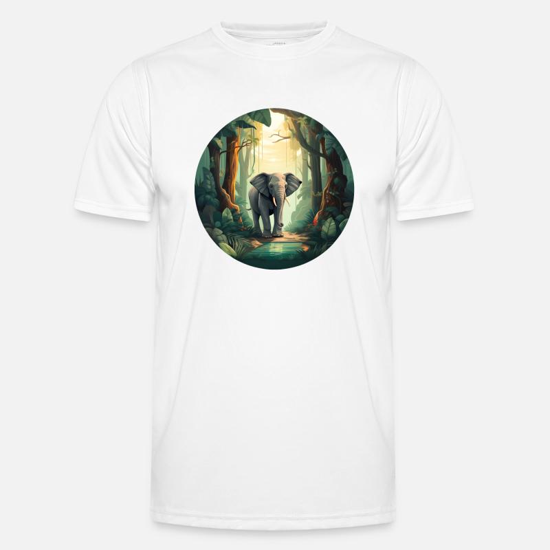 Rainforest Elephant Men's Functional T-Shirt