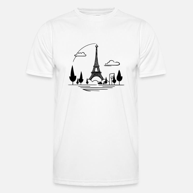 Eiffel tower Men's Functional T-Shirt