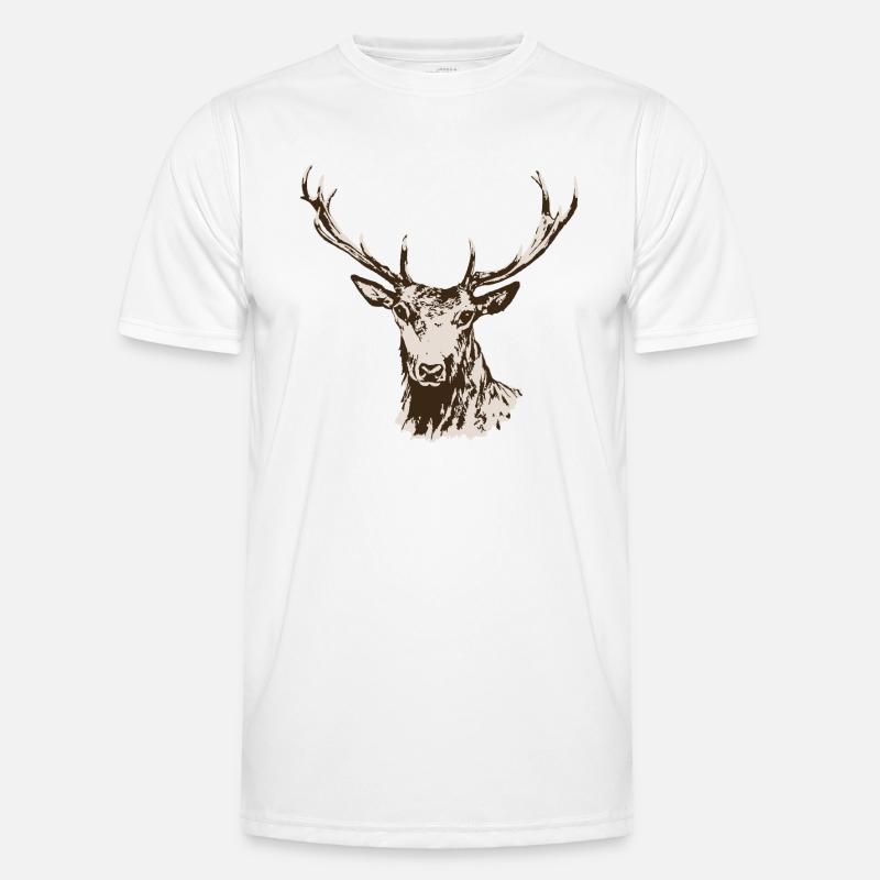 Hirsch Männer Funktions-T-Shirt