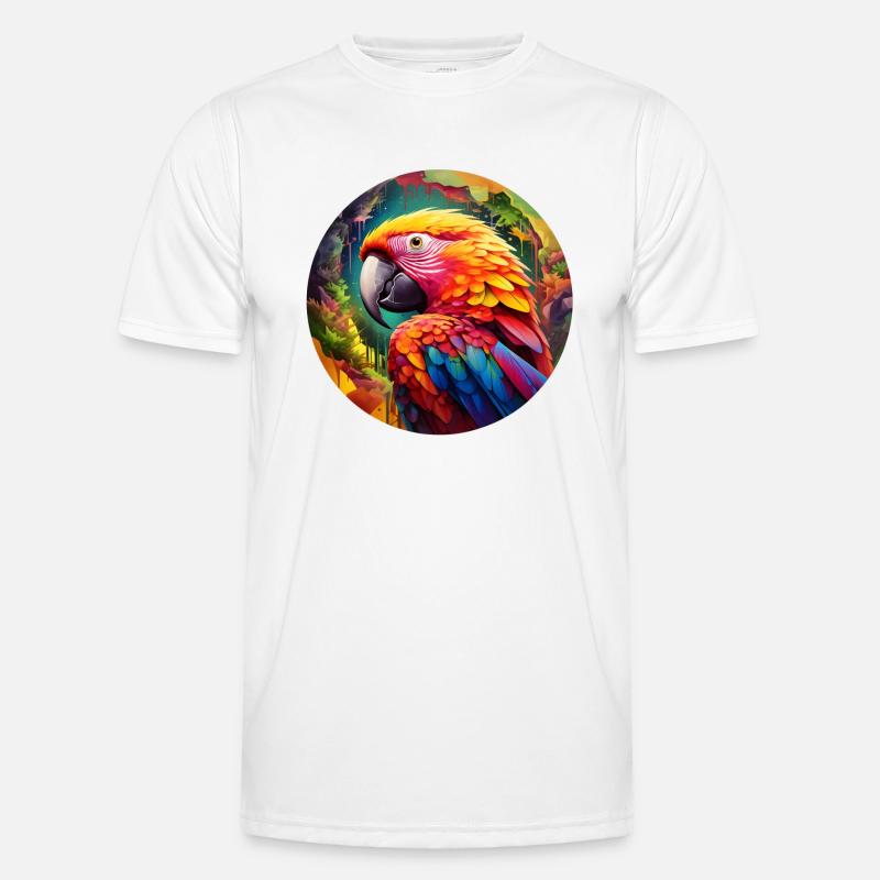 Rainbow Parrot Men's Functional T-Shirt