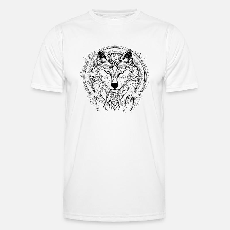 Wolf - Men's Functional T-Shirt - white