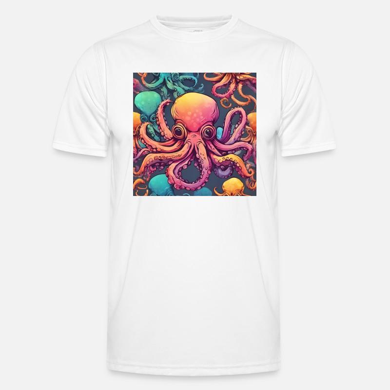 Octopus colored Nr.1 Männer Funktions-T-Shirt