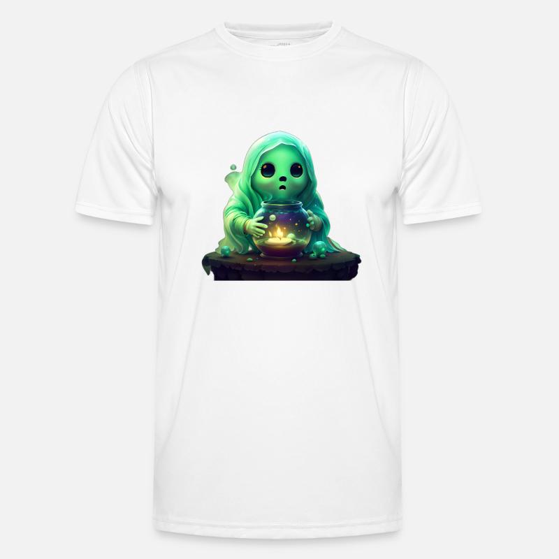 Cute ghost Men's Functional T-Shirt