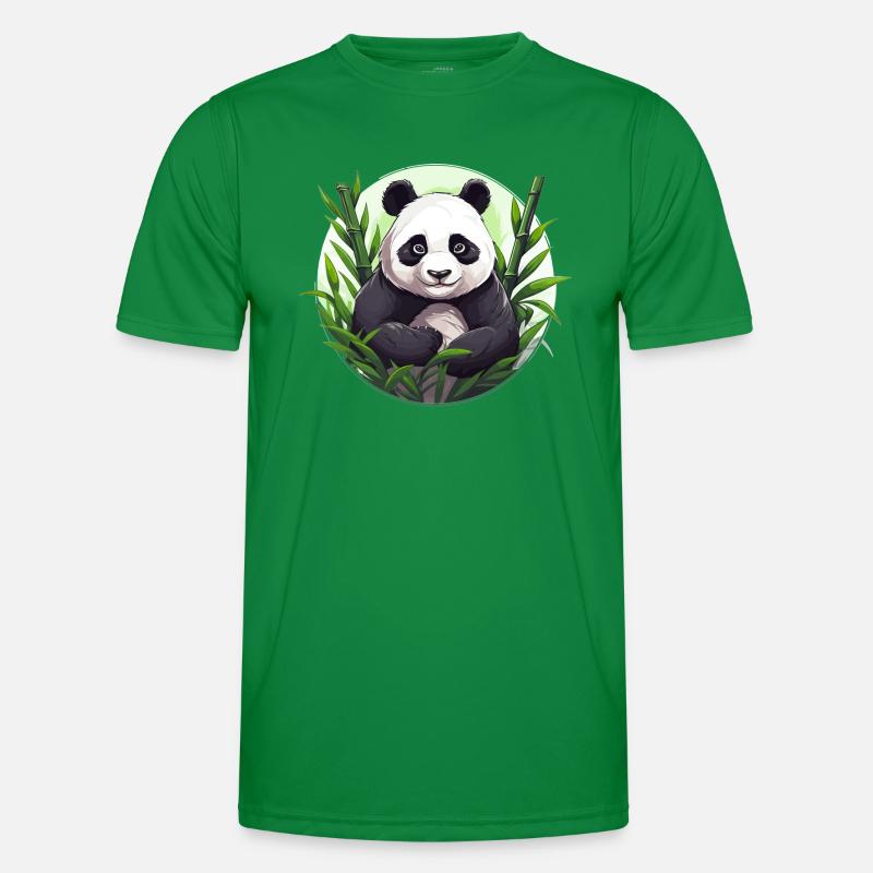 Panda géant avec bambou T-shirt sport Homme