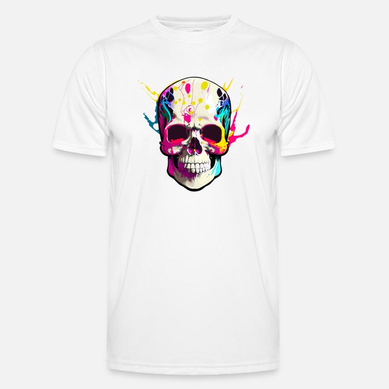 skull couleur T-shirt sport Homme