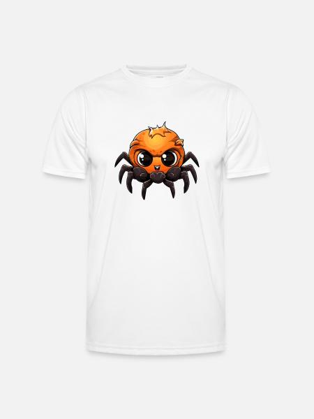 Bébé araignée Halloween Cartoon - T-shirt sport Homme - blanc