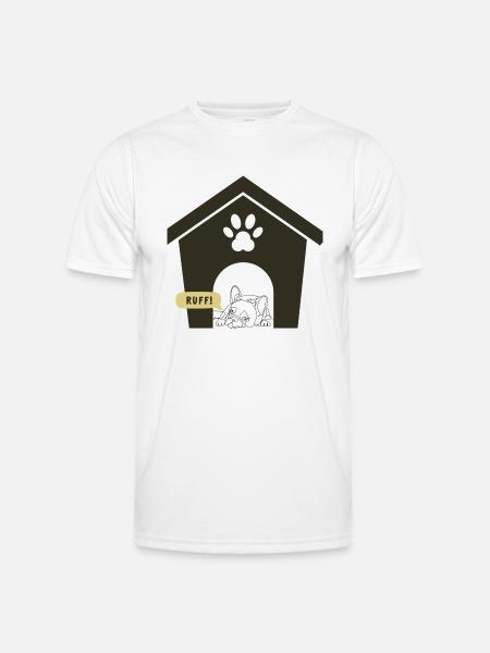 Ruff Day Hundedesign - Männer Funktions-T-Shirt - Weiß