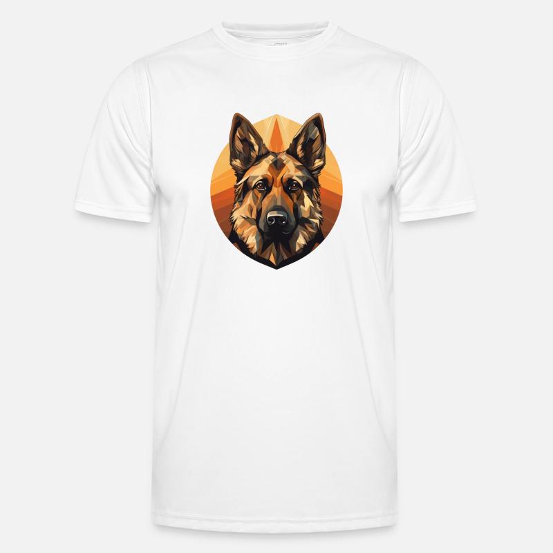 Schäferhund Männer Funktions-T-Shirt