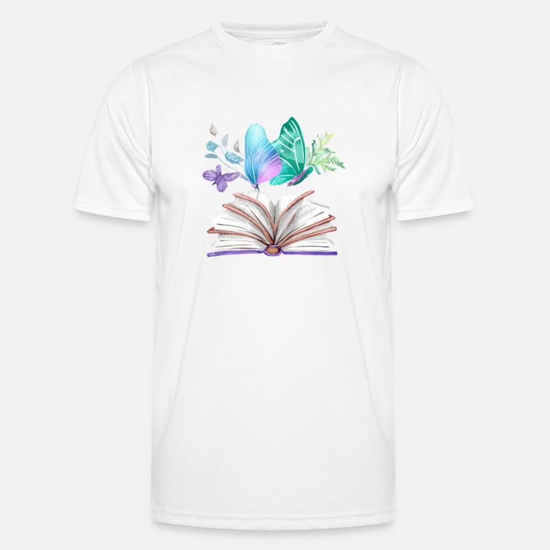 Book Reading Books Reader Book Lover Gift Men's Functional T-Shirt