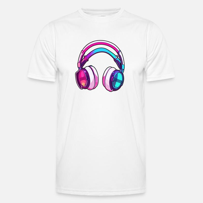 Kopfhörer / Audio / Musik / Klang / Studio / cool Männer Funktions-T-Shirt